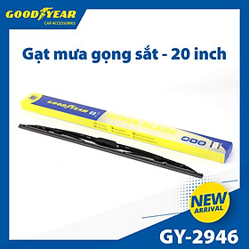 Gạt Mưa Gọng Sắt GOODYEAR Phù Hợp Nhiều Dòng Xe Thông Dụng - Nhập Khẩu Chính Hãng