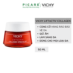 Kem Dưỡng Ngăn Lão Hóa, Sáng Da Vichy Collagen Liftactiv Collagen Specialist Chuyên Biệt (50ml)