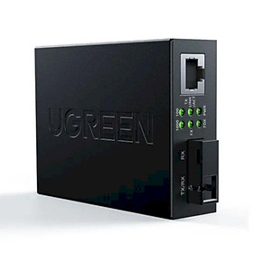 Ugreen UG80120CM330TK 100M / Gigabit Bộ chuyển đổi Cáp Mạng Sợi Quang chuẩn SC sang Cáp Mạng Lan RJ45 - HÀNG CHÍNH HÃNG