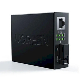 Mua Ugreen UG80168CM330TK 2pcs 100 Megabit Single Mode Sc Fiber Transceiver Photoelectric Converter 0-20Km Long Range Network Transmitter - HÀNG CHÍNH HÃNG