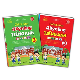 Sách - Chinh Phục 4 Kỹ Năng Tiếng Anh Nghe - Nói - Đọc - Viết Lớp 3 - Combo 2 Tập - Minh Thắng - Đức Anh