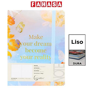 Sổ Ghi Chú Flowers A5 - Kẻ Ô Vuông - 192 Trang 80gsm - Cervantes PB829-87 - Mẫu 2