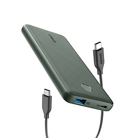 Pin Sạc Dự Phòng Anker PowerCore Slim 10000mAh PD Hỗ trợ sạc nhanh USB-C PD 18W In/Out - A1231 - Hàng Chính Hãng