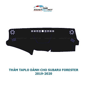 Thảm Taplo dành cho xe Subaru Forester 2019-2020 chất liệu Nhung, da Carbon, da vân gỗ