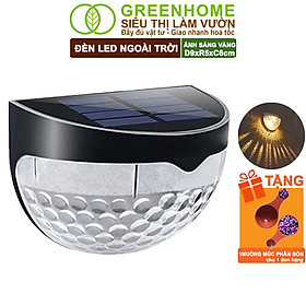 Mua Đèn Led Năng Lượng Mặt Trời Greenhome  D9xR5xC6cm  Vàng Ấm  Chống Nước  Ốp Lan Can  Trang Trí Ban Công  Sân Vườn