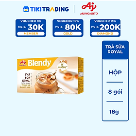 Trà sữa Royal Blendy 144g/Hộp (1 Hộp 8 Gói)