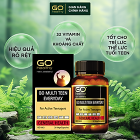 GO MULTI TEEN EVERYDAY 30 VIÊN– Viên uống cho tuổi teen nhập khẩu chính hãng GO Healthy New Zealand