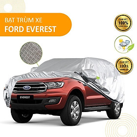 Bạt che phủ xe ô tô 7 chỗ Ford Everest chống nắng mưa - bạt trùm xe ô tô 3 lớp chống nóng không thấm nước