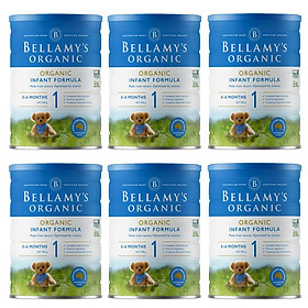 6 Lon Sữa Bột Bellamy's Organic Số 1 (900g)