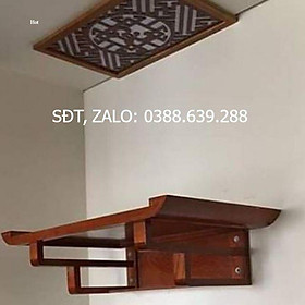 Bàn Thờ Trang Treo Tường mẫu Cuốn Thư