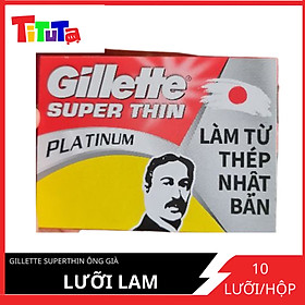 Lưỡi lam Gillette Superthin ông già 1 hộp 10 lưỡi lam