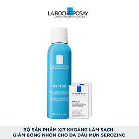 Bộ Sản Phẩm Xịt Khoáng Làm Sạch, Giảm Bóng Nhờn Cho Da Dầu Mụn La RochePosay Serozinc