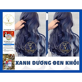 Sét Thuốc Nhuộm Xanh Dương Đen Khói TẶNG oxi- gang tay