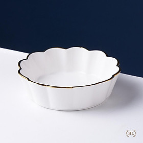 Mua Bát sứ Hoa viền vàng - Home Decor Phong cách Bắc Âu | BÁT SỨ KẺ VIỀN VÀNG XANH TRĂNG HỒNG PHONG CÁCH VINTAGE 2022