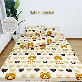 Ga chống thấm Cotton cao cấp gấu bear cute không sột soạt, không nóng