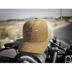 Nón kết, mũ lưỡi trai Adi.das vải kaki phối lưới form đẹp thời trang đường phố