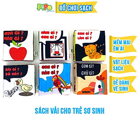 Bộ 6 sách vải PiPôVietnam song ngữ Anh - Việt bộ 1