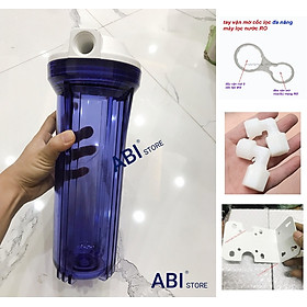 Mua CỐC LỌC NƯỚC 10 INCH REN 21mm TRONG KÈM CÚT HÀNG ĐẸP GIÁ RẺ HÀ NỘI