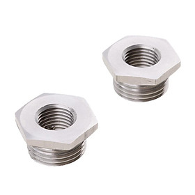 Stainless Steel O2 Sensor Plug Adapter 18mm to 12mm Exhaust Pipe for