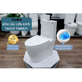 Mua Bồn cầu một khối  Bồn cầu liền khối TAKOSI TKB8829 dùng gia đình  khách sạn - hàng chính hãng bảo hành 10 năm