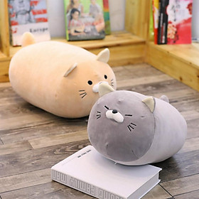 Pusheen Mạ Cát Đồ Chơi Gối Thú Nhồi Bông Amin Mèo Sang Trọng Đồ Chơi Dễ Thương Đệm Trẻ Em Búp Bê Mèo Gối Trẻ Em Xmas quà Tặng - Black