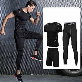 >> SO SÁNH GIÁ QUẦN ÁO TẬP GYM NAM CẦN THƠ | Shopee Lazada Sendo Tiki 72 Set 2 in 1 Quần áo gym nam, Quần áo legging nam, Quần áo gym giữ nhiệt nam - Thích hợp tập gym, đá bóng, chạy bộ, bóng rổ hoặc giữ ấm cơ thể - Quần áo tập gym nam chất liệu thun lạnh cao cấp ôm body (không gồm quần đùi) (SP007)