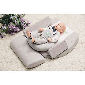 GỐI CHỐNG TRÀO NGƯỢC 15 ĐỘ & NGỦ ĐÚNG TƯ THẾ BABYLUX 2 IN 1