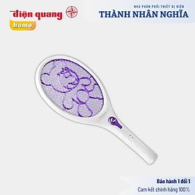 Mua Vợt muỗi Điện Quang ĐQ EMR04 WP (Trắng-Tím) Xả nhanh dòng điện 5 giây  gọn nhẹ