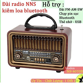 Mua Đài FM Bluetooth/USB/TF NNS 8070BT Đài phát thanh cổ điển Hàng Chính Hãng