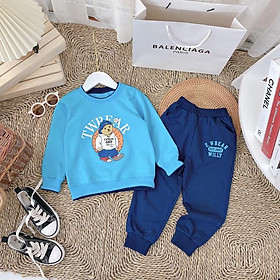Bộ da cá cotton bé trai hàng bb angel size nhí 11-23kg