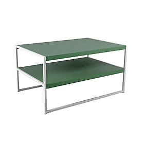 Bàn trà sofa 2 tầng BEN khung kim loại sơn chống gỉ kết hợp mặt gỗ công nghiệp phủ PVC bền chắc màu xanh lá nổi bật | Index Living Mall - Phân phối độc quyền tại Việt Nam