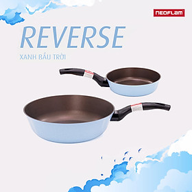 Mua  Hàng chính hãng  Bộ 2 chảo chiên  xào Reverse Neoflam (chiên 20cm / xào 28cm). Màu xanh dương