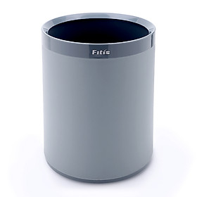 Mua Thùng rác nhựa văn phòng  kiểu Âu - Fitis 2 lớp (xám) - ROM3-909