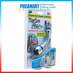 Mua Đầu Vòi Tăng Áp Xoay 360 Tubo flex  Thiết Kế Dạng Vòi Sen Điều Chỉnh Dòng Nước - PucaMart