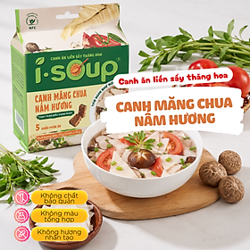Isoup Viên Canh Măng Chua Nấm Hương Ăn Liền Sấy Thăng Hoa 50G