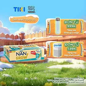 Thùng sữa bột pha sẵn Thực phẩm bổ sung Nestlé NANGROW 9(4x110ml) sữa mát công thức từ Thụy Sĩ với 100% Canxi giúp bé cao lớn vượt trội dành cho bé từ 1 tuổi