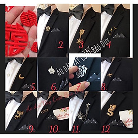 Cài vest- cài áo- hoàng gia- vương miện- trang sức