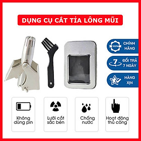 Dụng cụ cắt tỉa lông mũi thủ công bằng thép không gỉ