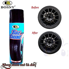 Sơn bóng vỏ xe Tire shine B118 Bosny- Thái Lan