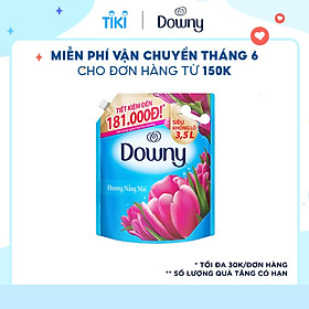 Nước Xả Vải Downy Nắng Mai (3.5L/ Túi) - Giữ quần áo tươi mới - Hương thơm tươi mới kéo dài