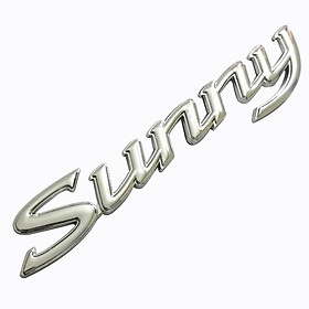 Logo Chữ Nổi Sunny Dán Trang Trí Đuôi Xe 