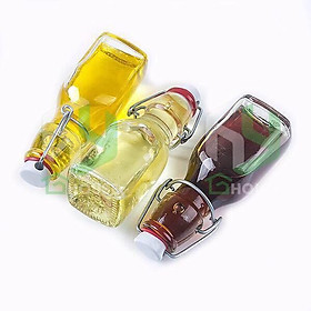 Mua Chai thủy tinh vuông nắp cài Swing 125ml (Bormioli Rocco)- HÀNG CHÍNH HÃNG