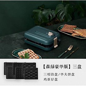Mua Máy kẹp bánh mì 3 khuôn  sandwich  waffle  trứng gà non ️