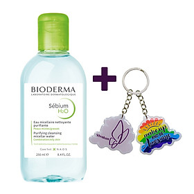 Nước Tẩy Trang Dành Cho Da Dầu Mụn BIODERMA Sébium H2O 250ml + Tặng 1 Móc Khóa Nhựa 2 Mặt