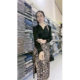 Set áo váy da beo sành điệu cá tính Myqlothing