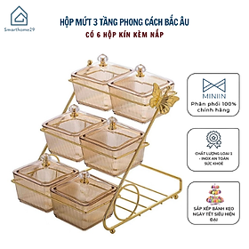 Mua Hộp Đựng Mứt Khay Đựng Bánh Kẹo Tết 3 Tầng 6 Thố Kèm Nắp Cao Cấp  Đẹp Sang Chảnh - MẪU MỚI NHẤT- Hàng Loại 1 Chính Hãng MINIIN