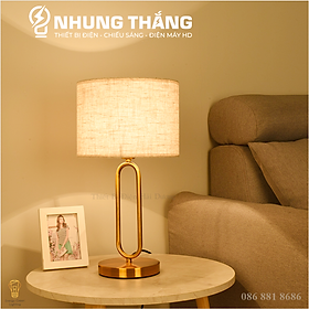 Đèn Ngủ Để Bàn S3067 - Khung Kim Loại Hình Chữ U - Kiểu Dáng Sang Trọng - Tặng Kèm Bóng Led