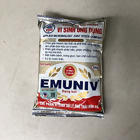 Men Vi Sinh EMUNIV Dùng Để Ủ Rác Thải Hữu Cơ, Đậu Nành, Phân Cá Làm Phân Bón Gói 200 Gram