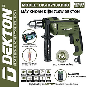 MÁY KHOAN ĐIỆN 13MM 710W ĐỘNG CƠ SIÊU BỀN DK-ID710XPRO DEKTON - HÀNG CHÍNH HÃNG