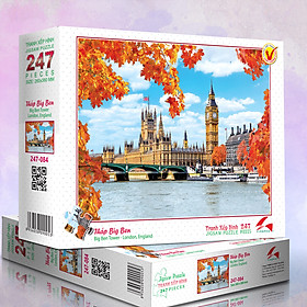 Tranh xếp Hình Tia Sáng Tháp Big Ben 247 Mảnh Ghép